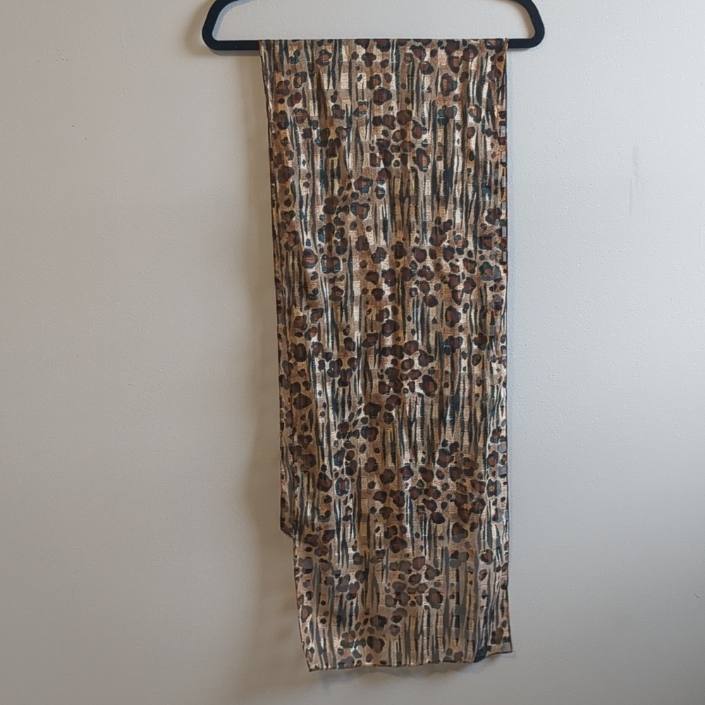 LEOPARD rectangular scarf - Picture 2 of 5